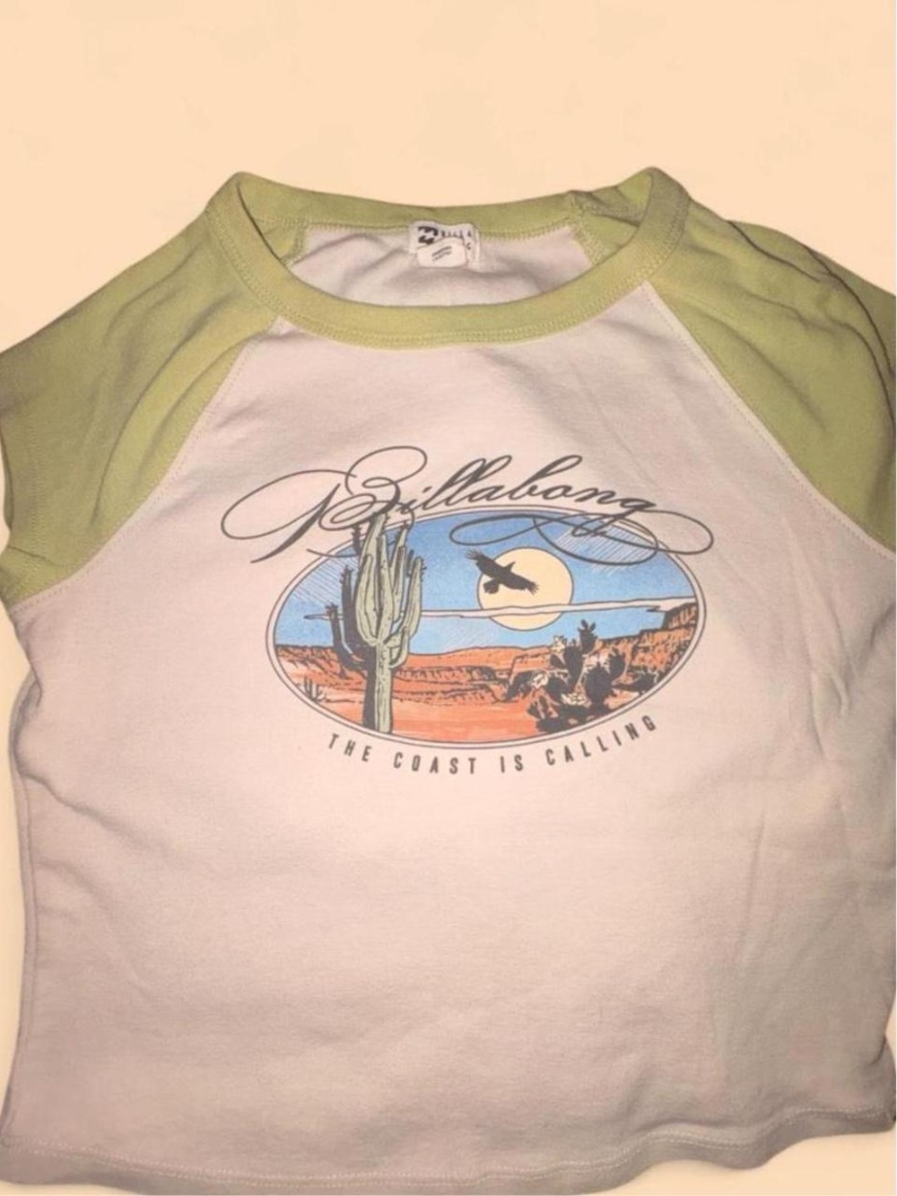 Billabong The Coast Is Calling Baby Tee with desert print